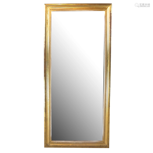 19th C. American Gilt Rectangular Mirror