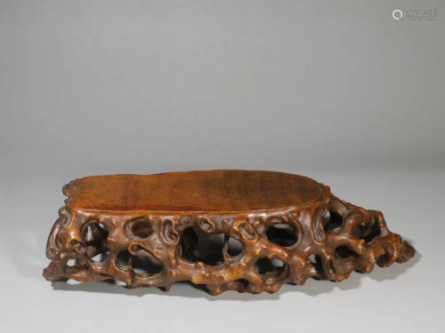 Bamboo Carved Hand Carved Flower Stand