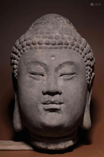 Ming Dynasty Limestone Shakyamuni Buddha Head Ornament
