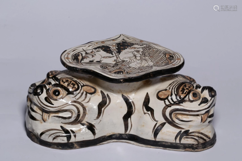 Song Dynasty Cizhou ware 'Tigar' Pillow