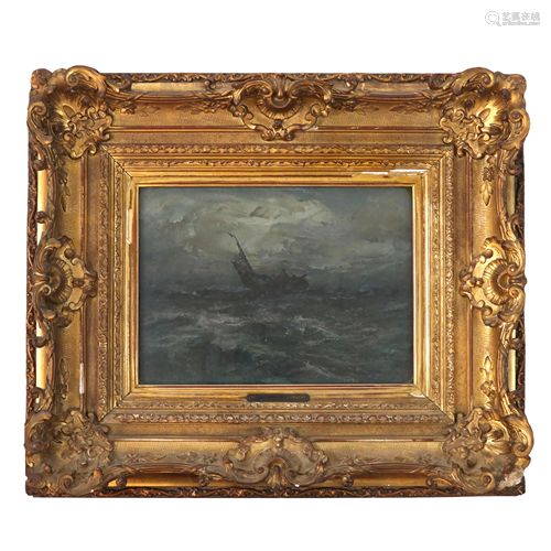 Robert HOPKIN: Ship on Dark Seas - Painting