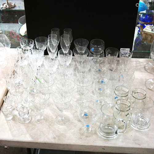 56 Pieces Assorted Glassware