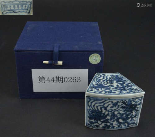 WANLI MARK BLUE&WHITE GLAZE JAR