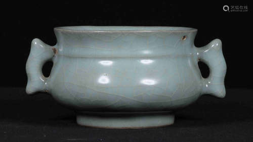 GUAN YAO GREEN GLAZE CENSER