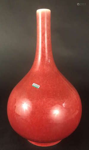 SHUANGQUAN MARK RED GLAZE VASE