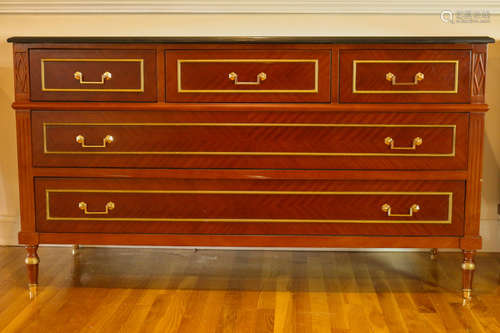 REGENCY STYLE MARBLE TOP CHEST