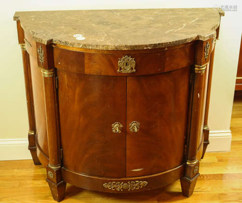 HENREDON EMPIRE D SHAPED CABINET