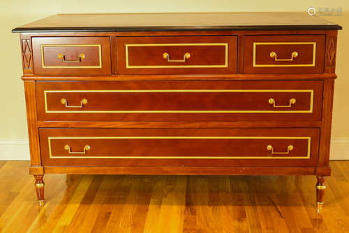 REGENCY STYLE MARBLE TOP CHESTS