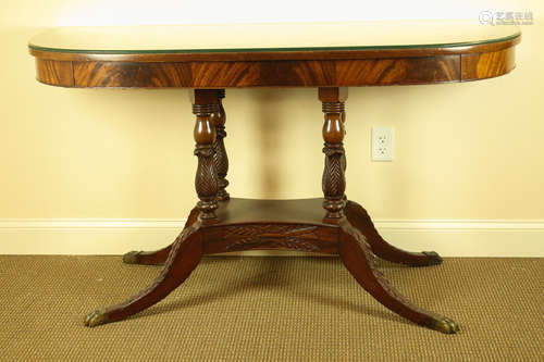 DUNCAN PHYFE STYLE MAHOGANY PIER TABLE