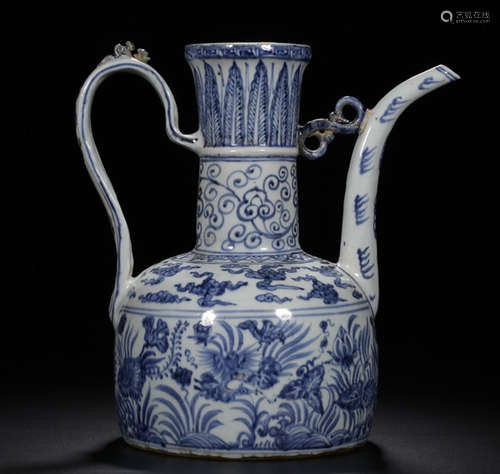 BLUE&WHITE GLAZE POT