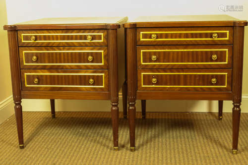 PAIR OF EMPIRE STYLE END TABLES