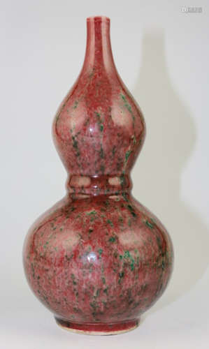 SHUANGQUAN MARK PEACHBLOOM GLAZE VASE