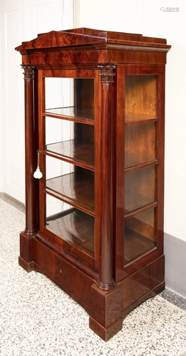 Beautiful Early Biedermeier Showcase, 19th century