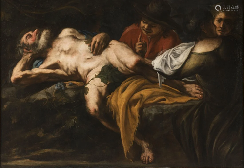 Giovanni Battista Langetti (1635-1676), Drunken Noah