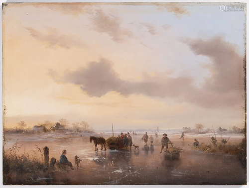 Dutch Painter, 19th century, Winter Landscape