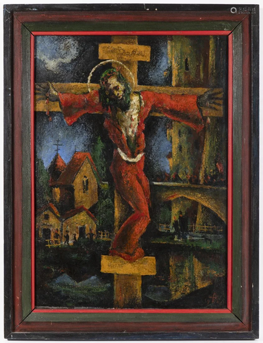 20th century painter, Jesus on the Cross