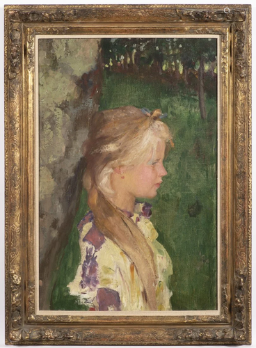 Austrian Painter 19-20th century, Girl Portrait