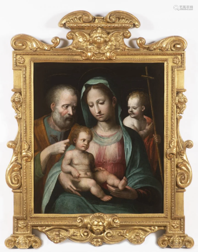 Marco Pino (1525 - 1587), Holy Family and John