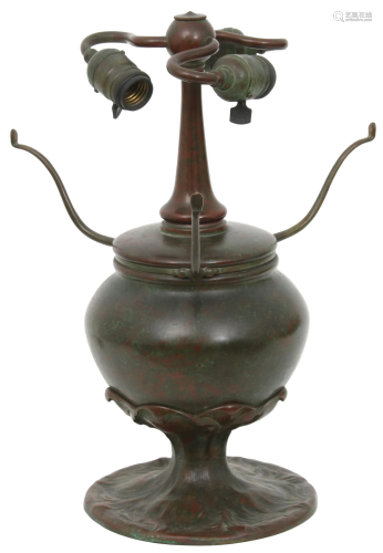 Tiffany Studios Bronze Table Lamp Base