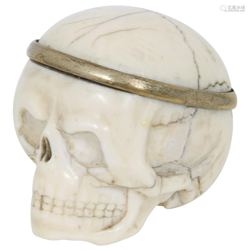 Frères Esquivillon & De Choudens Skull Form Clock