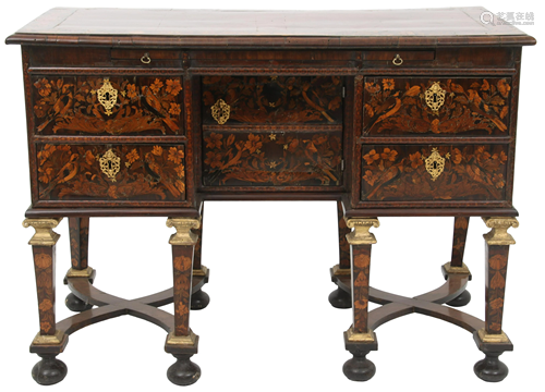 Louis XIV Marquetry Bureau Mazarin