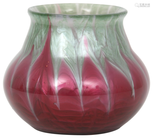 Loetz Iridescent Glass Decorated Vase