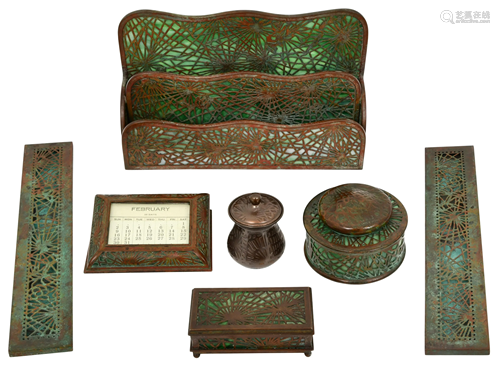 Tiffany Studios Seven-Piece 