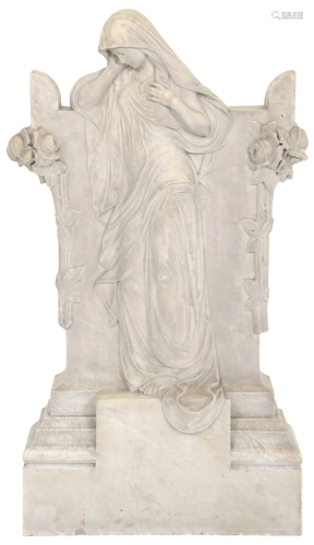 Italian Marble Sculpture of a Woman