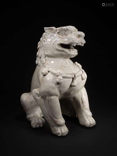 A DING KILN FIGURE A LION 