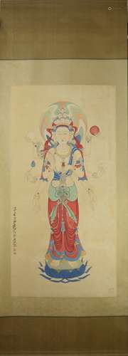 A CHINESE BUDDHA, ZAHNG DAQIAN MARK