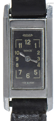 Jaeger Duoplan Stainless Steel Wristwatch