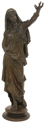 German Patinated Metal Orientalist Sculpture