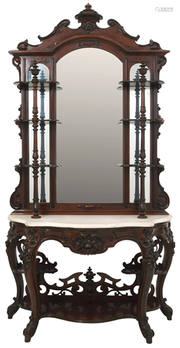 J. & J.W. Meeks Rosewood Etagere