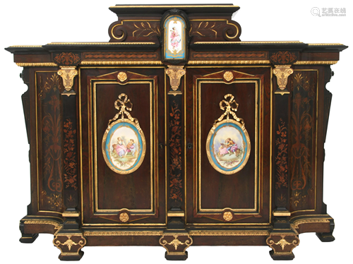 Alexander Roux Renaissance Revival Cabinet