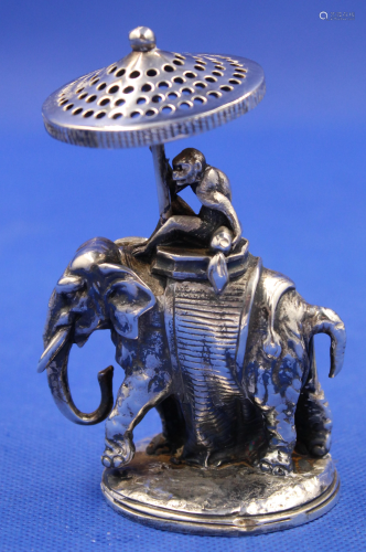Christolphe Silverplate Monkey & Elephant Toothpick