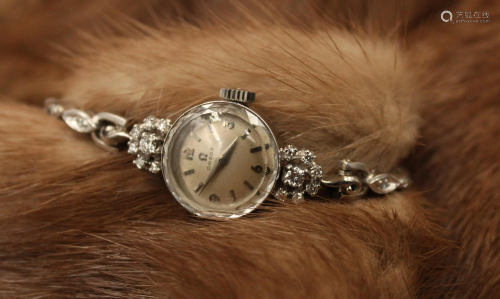 Antique Omega Diamond & White gold Lady's Watch