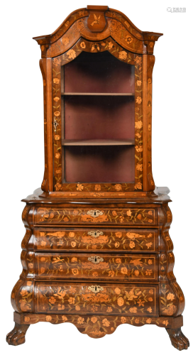 Dutch Marquetry Cabinet-on-Chest