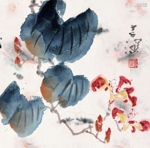 杨善深（1913～2004） 花卉 镜心 设色纸本