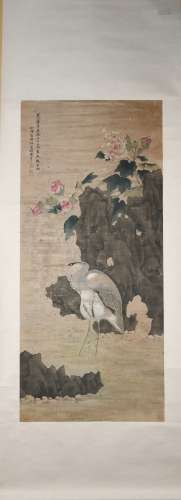 A Weng xiaohai's flower painting