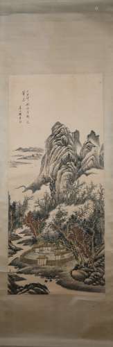 A Yang jin's landscape painting