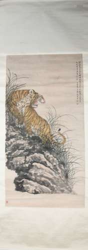 A Ge xianglan's tiger painting