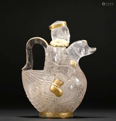 A crystal goose