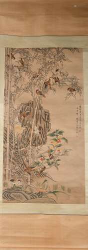A Ma yuanyu's flower and bird painting