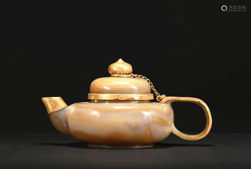 A agate teapot