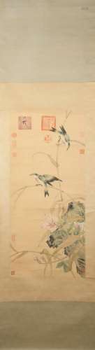 A Song hui zong's flower and bird painting