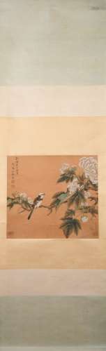 A Shen quan's flower and bird painting