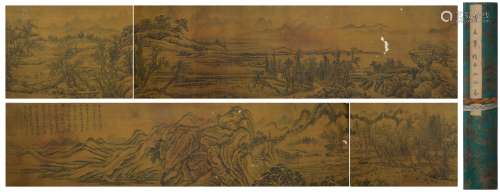 A Wang hui's landscape hand scroll