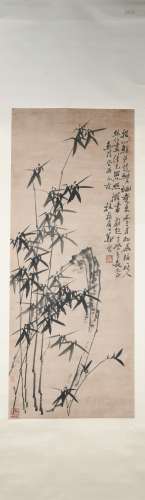 A Zheng banqiao's bamboo painting