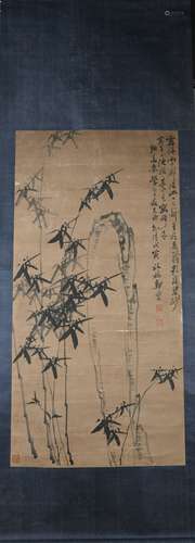 A Zheng banqiao's bamboo painting