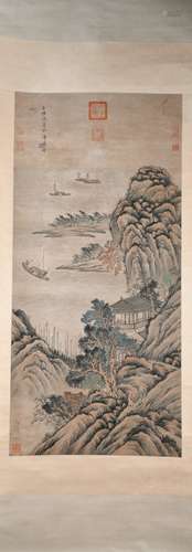 A Xu daoning's landscape painting